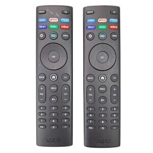 Vizio Smart TV Remote Controls Lot Of 2 OEM With Netflix Prime Disney + Buttons